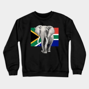 Elephant Flag of South Africa Crewneck Sweatshirt